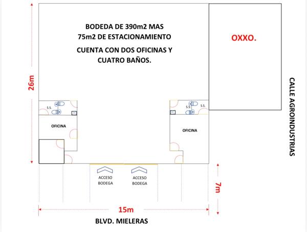 Bodega en renta en Mieleras, Torreón, Coahuila de Zaragoza Bodega en renta en Mieleras, Torreón, Coahuila de Zaragoza