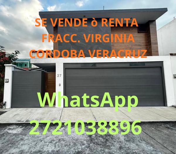 SE VENDE  ò RENTA $20,400 ~ CASA EN FRACCIONAMIENTO VIRGINIA - Córdoba Veracruz