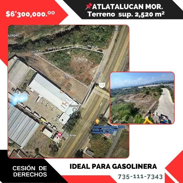 TERRENO EN ATLATLAHUCAN MORLEOS

A BORDO DE CARRETERA