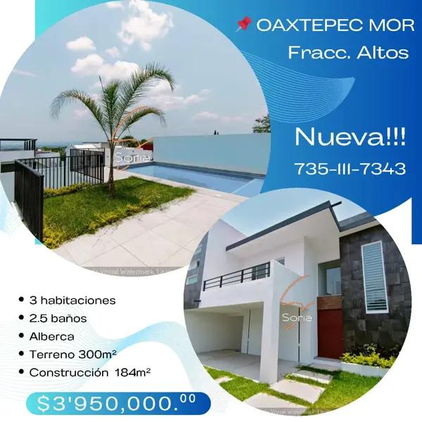 CASA EN OAXTEPEC MORELOS 

Fraccionamiento Altos de Oaxtepec