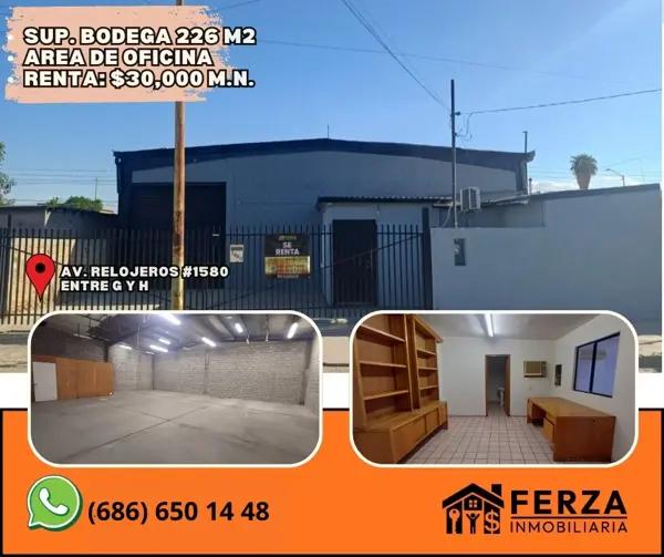BODEGA EN RENTA CON OFICINAS LISTA PARA ESTRENAR!
