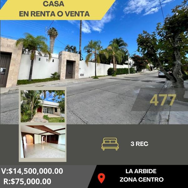 CASA COMERCIAL EN RENTQ Y VENTA EN LA ARBIDE