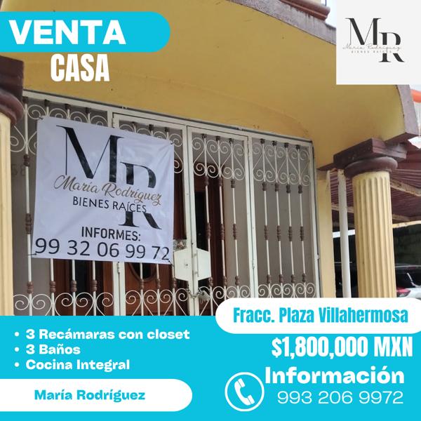 Casa en venta en Plaza Villahermosa, Centro, Tabasco