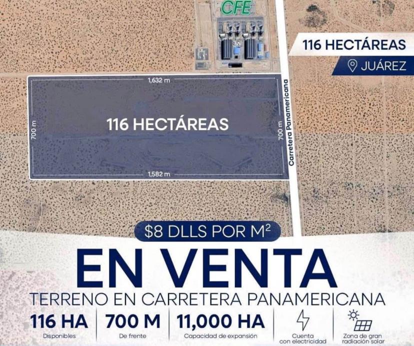 Foto 0 de VENTA Y RENTA DE TERRENO – UBICACIÓN ESTRATÉGICA PARA PROYECTOS ENERGÉTICOS E INDUSTRIALES | Id nn-bz1001306