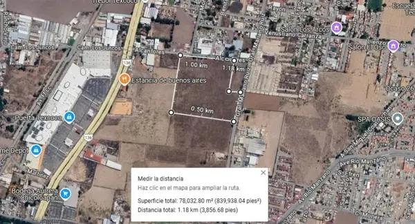 MFB - TERRENO 7.8Hs TEXCOCO COMERCIAL-IND. PLANO UBICACION ESTRATEGICA