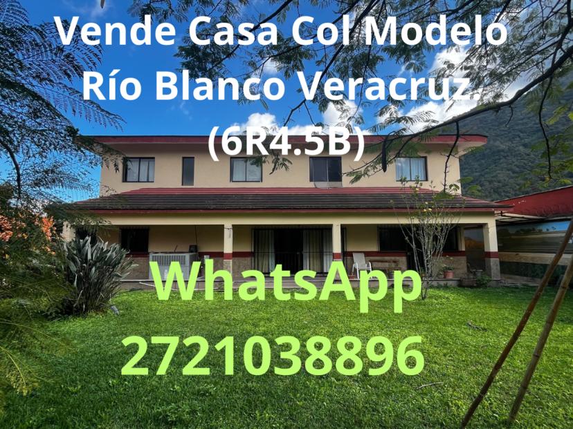 Foto 0 de Vende Casa Col Modelo Río Blanco Veracruz. (6R4.5B)
VENDE  $ 5’950,000.00 | Id nn-sw1000712
