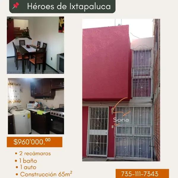 CASA EN VENTA HEROES DE IXTAPALUCA