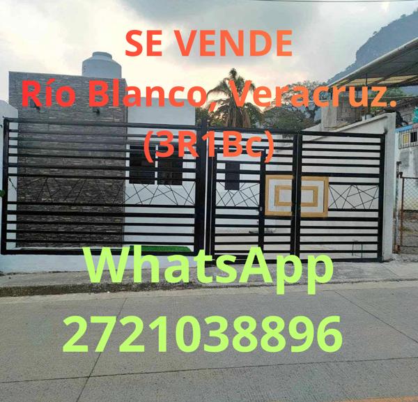 VENDE Casa En Río Blanco, Veracruz. (3R1Bc) VENDE  $ 1’650,000.00