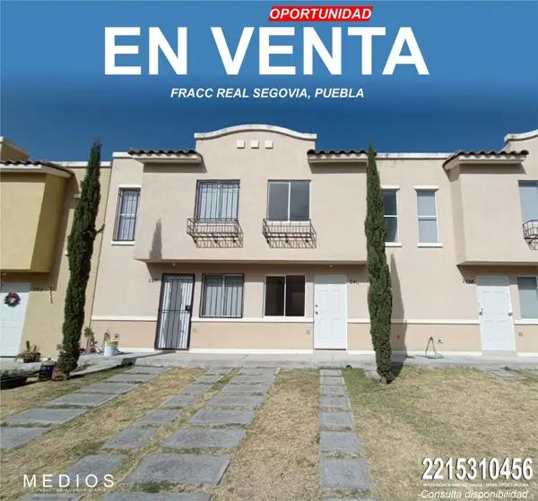 EXCELENTE CASA DE OPORTUNIDAD EN REAL SEGOVIA, PUEBLA, ZONA AEROPURTO, PRECIO NEGOCIABLE