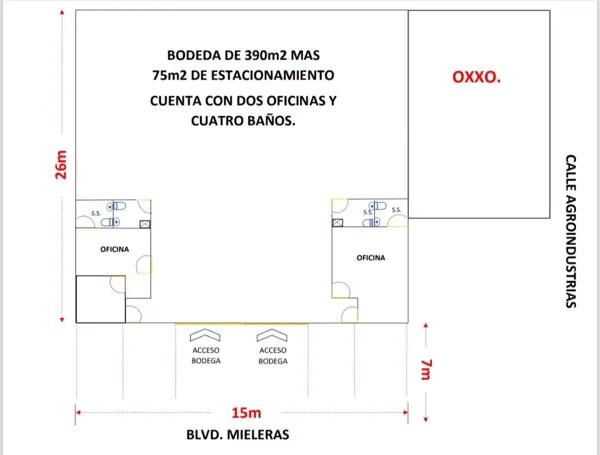 Bodega Nueva en RENTA en Blvd Mieleras
