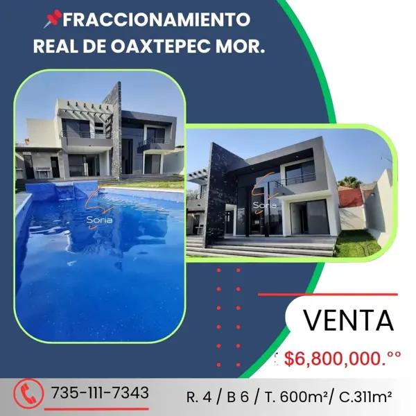 Casa en fraccionamiento Real de Oaxtepec