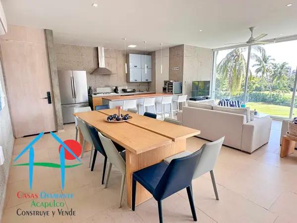 Depa en renta mensual y vacacional con 3 recámaras, terraza con jacuzzi y vista al campo de golf