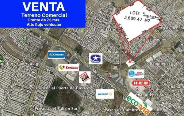 Terreno comercial en Venta en Monterrey Solidaridad