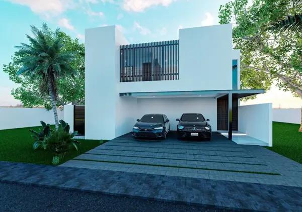 Casa de dos pisos en preventa, privada residencial