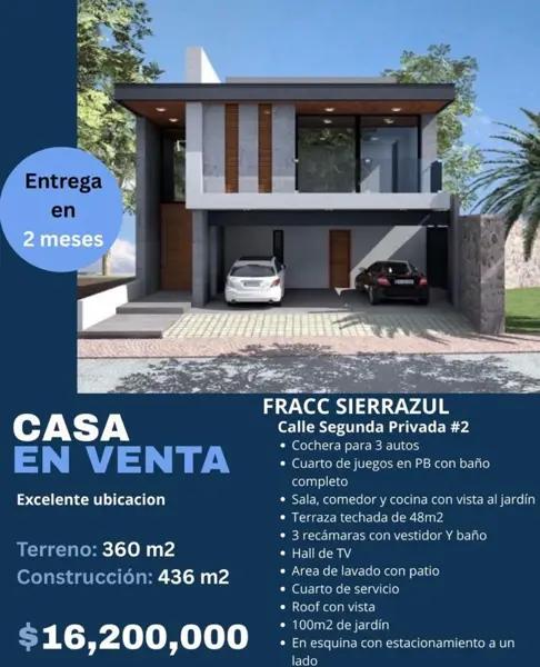 Venta de casa en Sierra Azul - Calle Segunda privada #2 Venta de casa en Sierra Azul - Calle Segunda privada #2