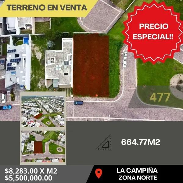 TERRENO EN VENTA EN LA CAMPIÑA