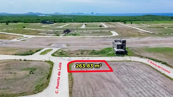 Terreno en Puertas de Mazatlan con excedente y en esquina a la venta