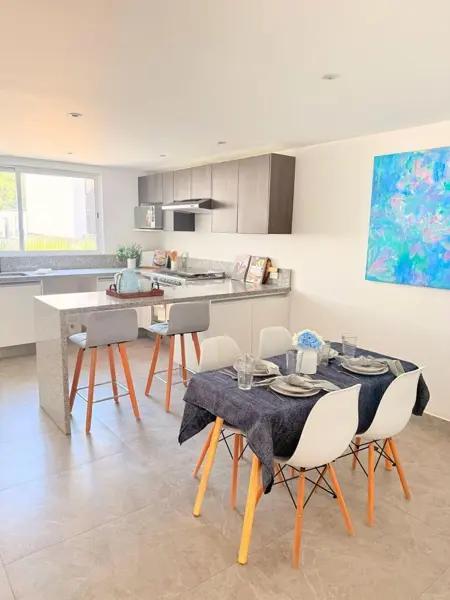 Casa nueva en venta en condominio moderno en San Pedro Mártir, Tlalpan , CDMX.