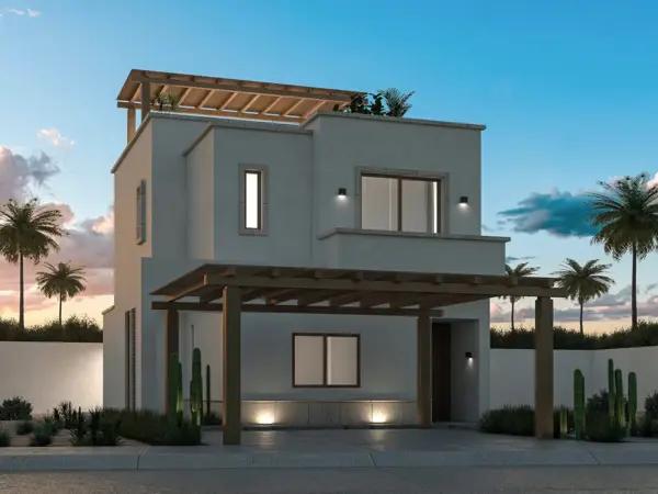 Villa en pre venta en fracc. privado en El Centenario, La Paz a 200 m aprox. de la playa