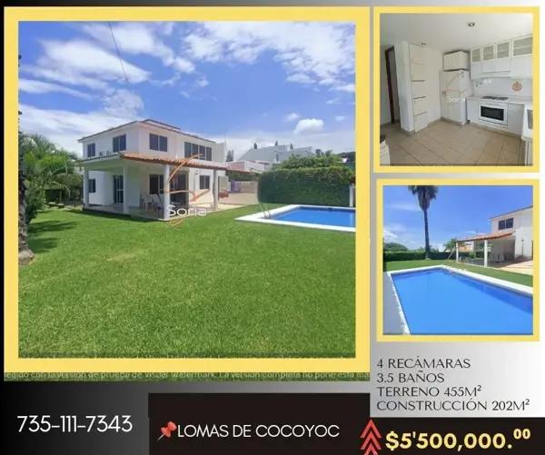 CASA EN LOMAS DE COCOYOC MORELOS