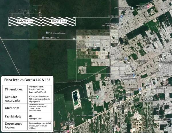 TERRENOS EN VENTA EN ARCO NORTE CANCÚN - PARA VIVIENDAS DE INTERÉS SOCIAL