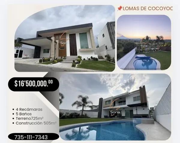 CASA EN LOMAS DE COCOYOC
HERMOSA RESIDENCIA CASA EN LOMAS DE COCOYOC
HERMOSA RESIDENCIA
