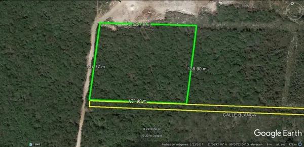 TERRENO EN VENTA EN MERIDA, CONKAL EN ESQUINA  EN CONKAL 2.3 HECTAREAS