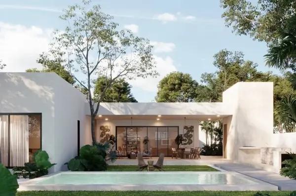 HERMOSA CASA LISTA PARA ESTRENAR DE UNA PLANTA , PRIVADA RESIDENCIAL CON AMENIDA