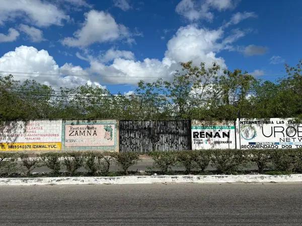 SE RENTA TERRENO EN IZAMAL, A PIE DE AVENIDA PRINCIPAL