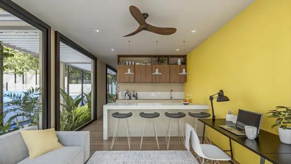 DEPARTAMENTO EN VENTA, AMUEBLADO, TEMOZON NORTE, MERIDA MOD B