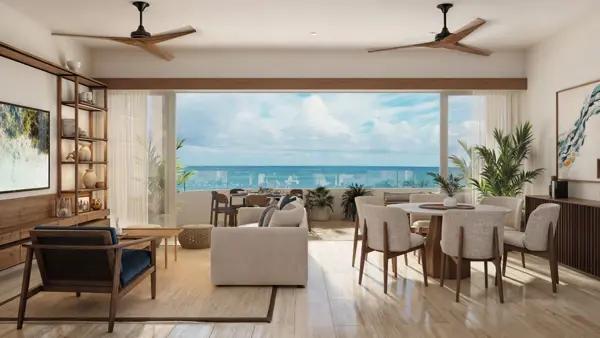 DEPARTAMENTO EN VENTA FRENTE AL MAR EN LA PLAYA DE SAN BENITO, MERIDA YUCATAN