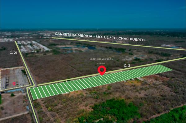 TERRENO URBANIZADO EN VENTA EN MERIDA, CONKAL, ALILA