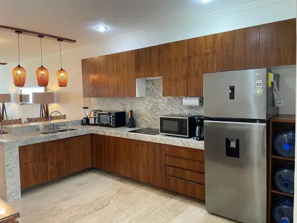DEPARTAMENTO AMUEBLADO FRENTE AL MAR EN YUCALPETEN