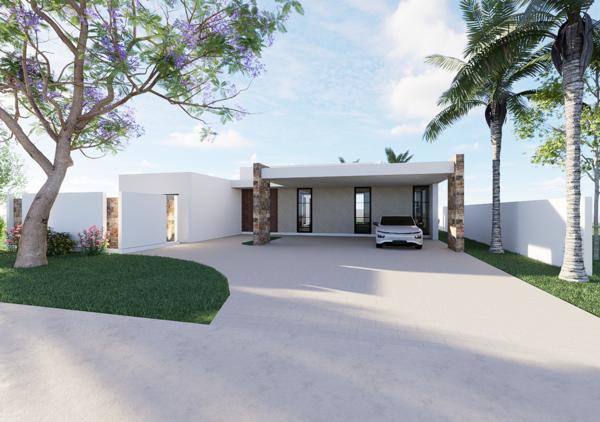 CASA EN VENTA EN MERIDA DE UN PISO EN PRIVADA RESIDENCIAL CON AMENIDADES