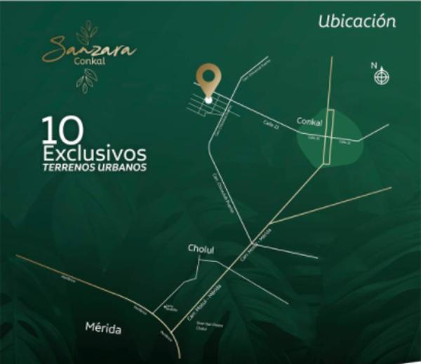 VENTA  TERRENOS RESIDENCIALES  EN CONKAL, MERIDA .