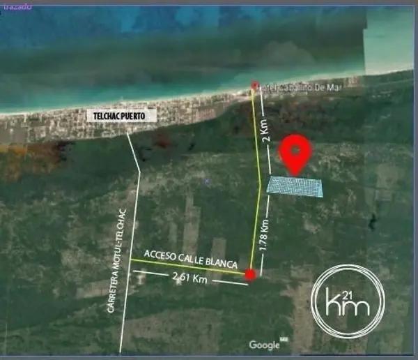 VENTA DE TERRENO DE INVERSION, TELCHAC, KM21. YUCATÁN