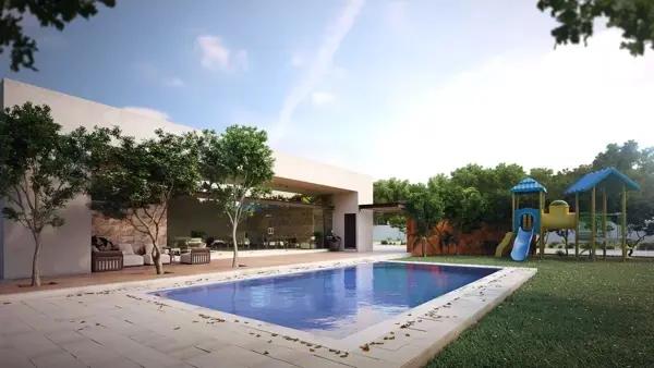 TERRENO EN VENTA EN TEMOZON NORTE, PRIVADA CON CASA CLUB, MERIDA TERRENO EN VENTA EN TEMOZON NORTE, PRIVADA CON CASA CLUB, MERIDA