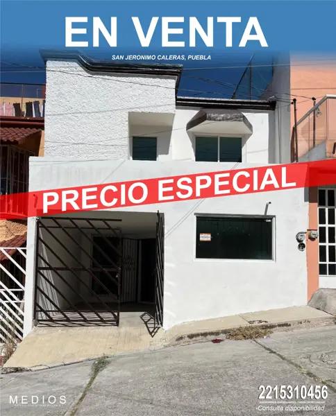 CASA REMODELADA A 10MIN DE GALERIAS SERDAN, EL JAZMIN, PUEBLA, APLICAN CREDITOS