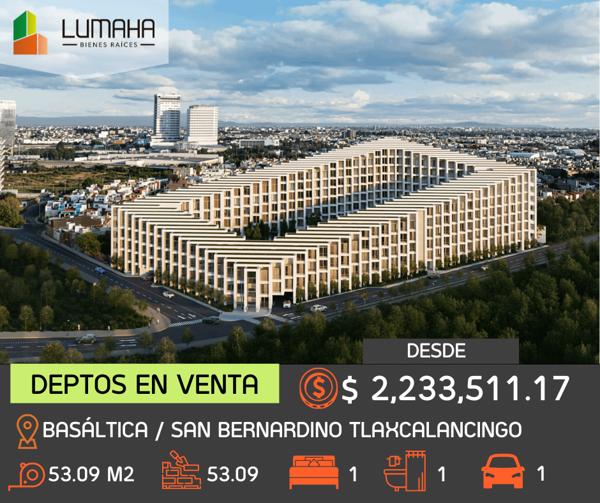 Departamento en venta en San Bernardino Tlaxcalancingo, San Andrés Cholula, Puebla Departamento en venta en San Bernardino Tlaxcalancingo, San Andrés Cholula, Puebla