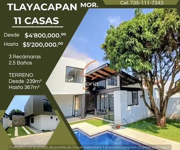 CASA EN TLAYACAPAN MORELOS  CON ALBERCA