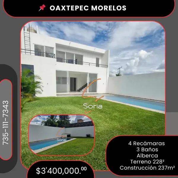 CASA EN OAXTEPEC MORELOS 
??EXCELENTE UBICACION