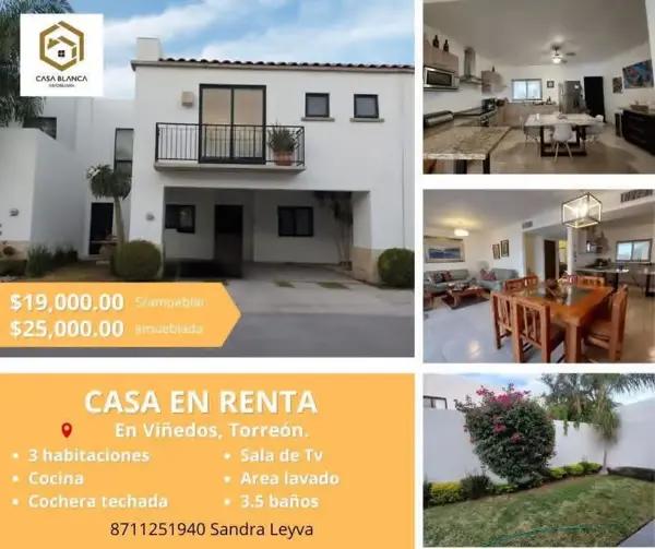 RENTO HERMOSA CASA EN SECTOR VIÑEDOS, TOTALMENTE AMUEBLADA Y EQUIPADA, LISTA PARA HABITAR EN MARZO RENTO HERMOSA CASA EN SECTOR VIÑEDOS, TOTALMENTE AMUEBLADA Y EQUIPADA, LISTA PARA HABITAR EN MARZO