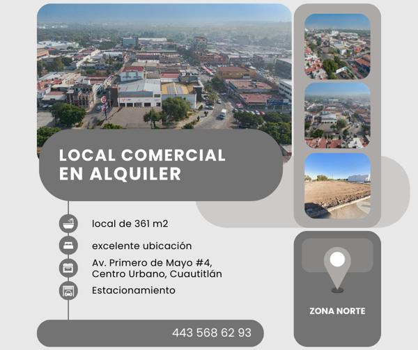Local en Renta – Av. Primero de Mayo, Centro Urbano, Cuautitlán Izcalli