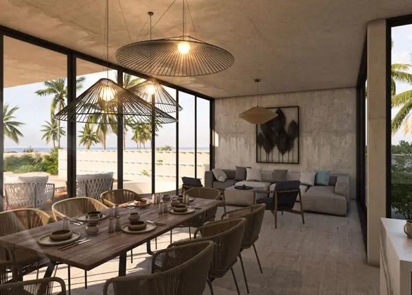 Villa en venta al nivel del Mar, Telchac Yucatán