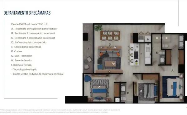 DEPARTAMENTO EN VENTA COLINAS DE SAN JERONIMO