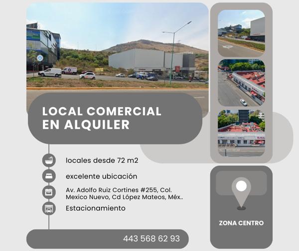 Locales Comerciales en Renta – Av. Adolfo Ruiz Cortines, Ciudad López Mateos, Méx.