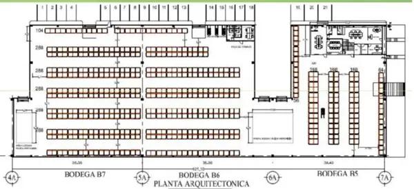 Nave Industrial en renta en ciénega de flores con Racks