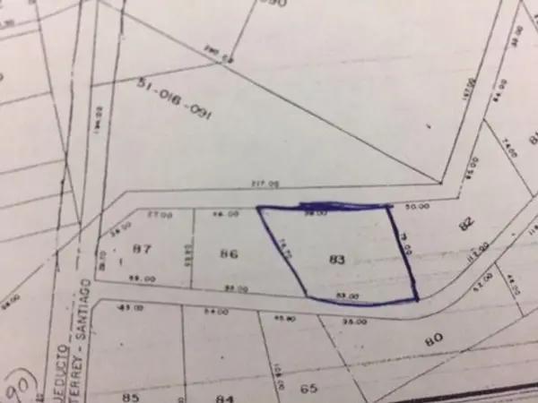 Terreno en Venta Colonia Zona Cañon del Uro Monterrey
