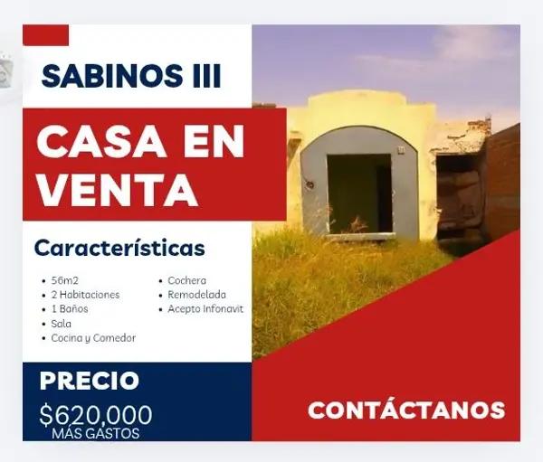Casa en SABINOS III