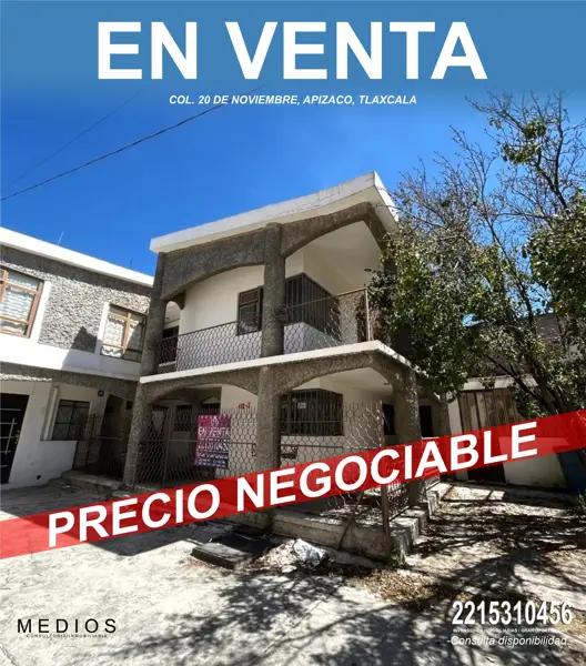 CASA EN REMATE A SOLO UNAS CALLES DEL CENTRO DE APIZACO, TLAXCALA, PRECIO NEGOCIABLE